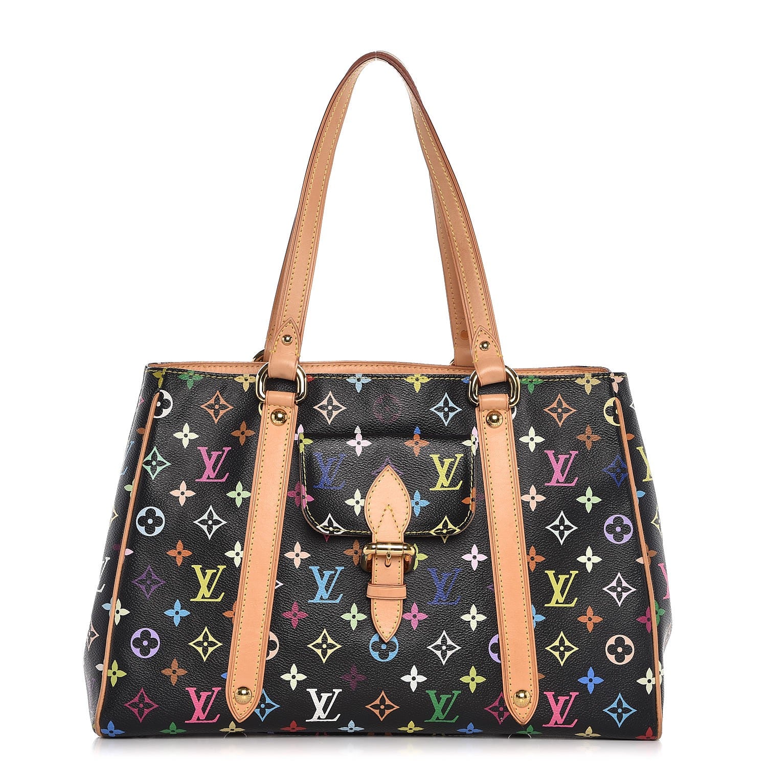 Louis Vuitton Monogram Multicolor Aurelia MM Black 1 of 7