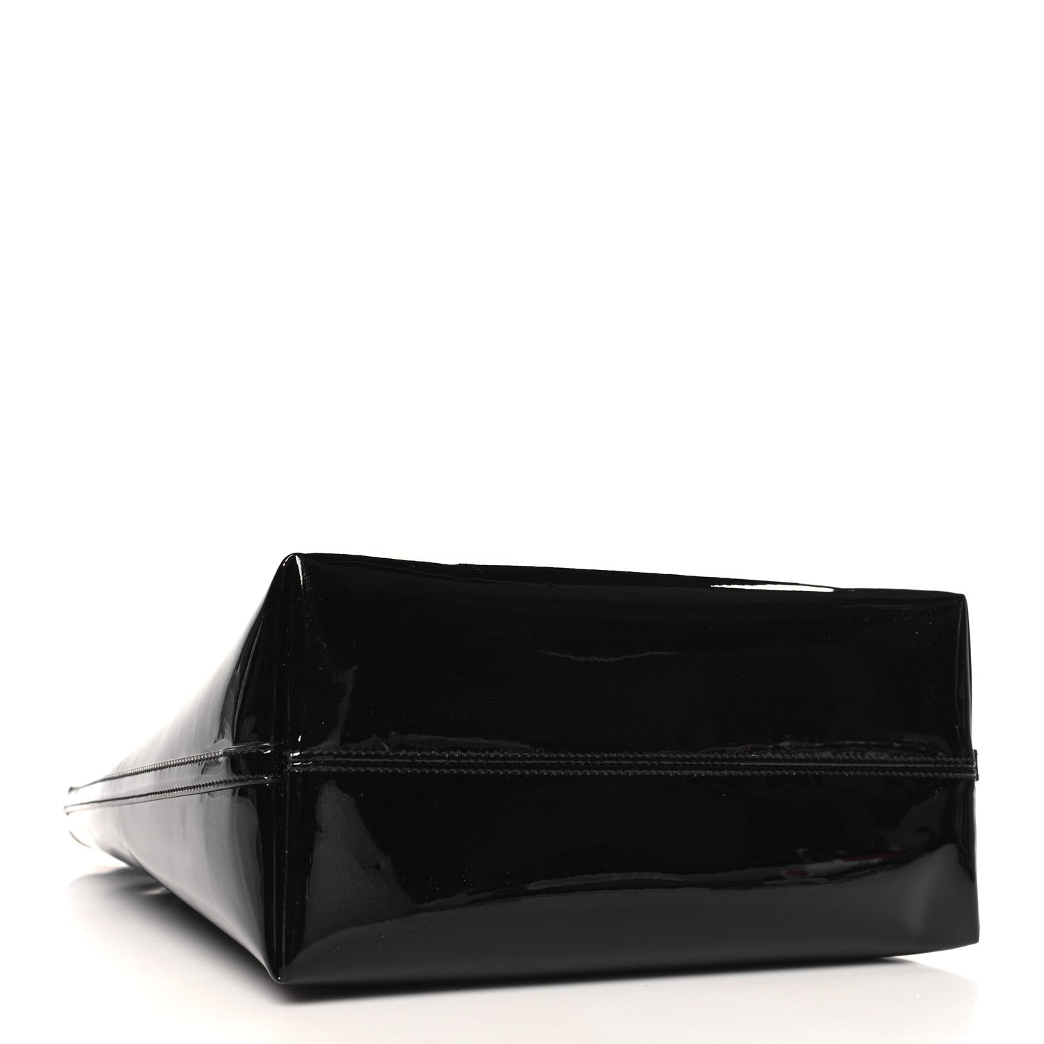 Saint Laurent Patent Calfskin Rendez-Vous Hobo Black 5 of 11