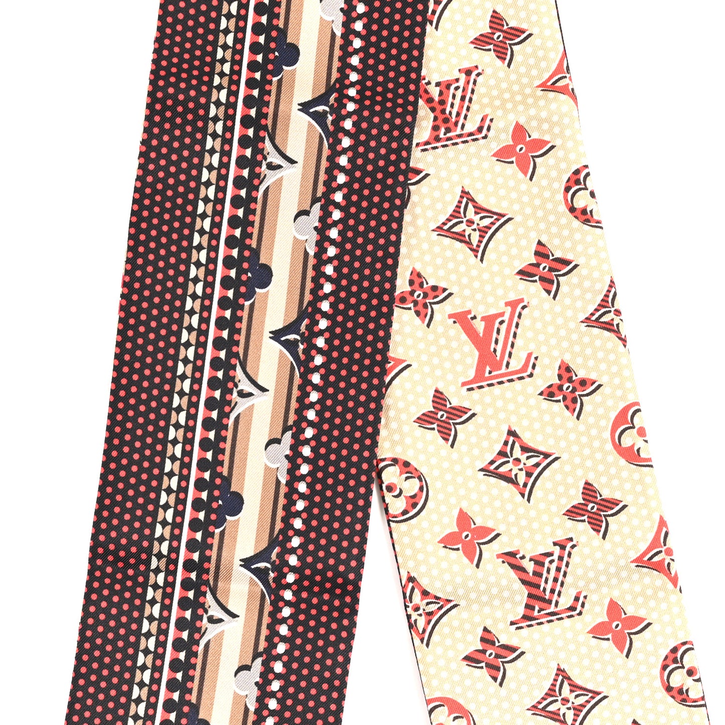 Silk Monogram Monodots Bandeau Beige