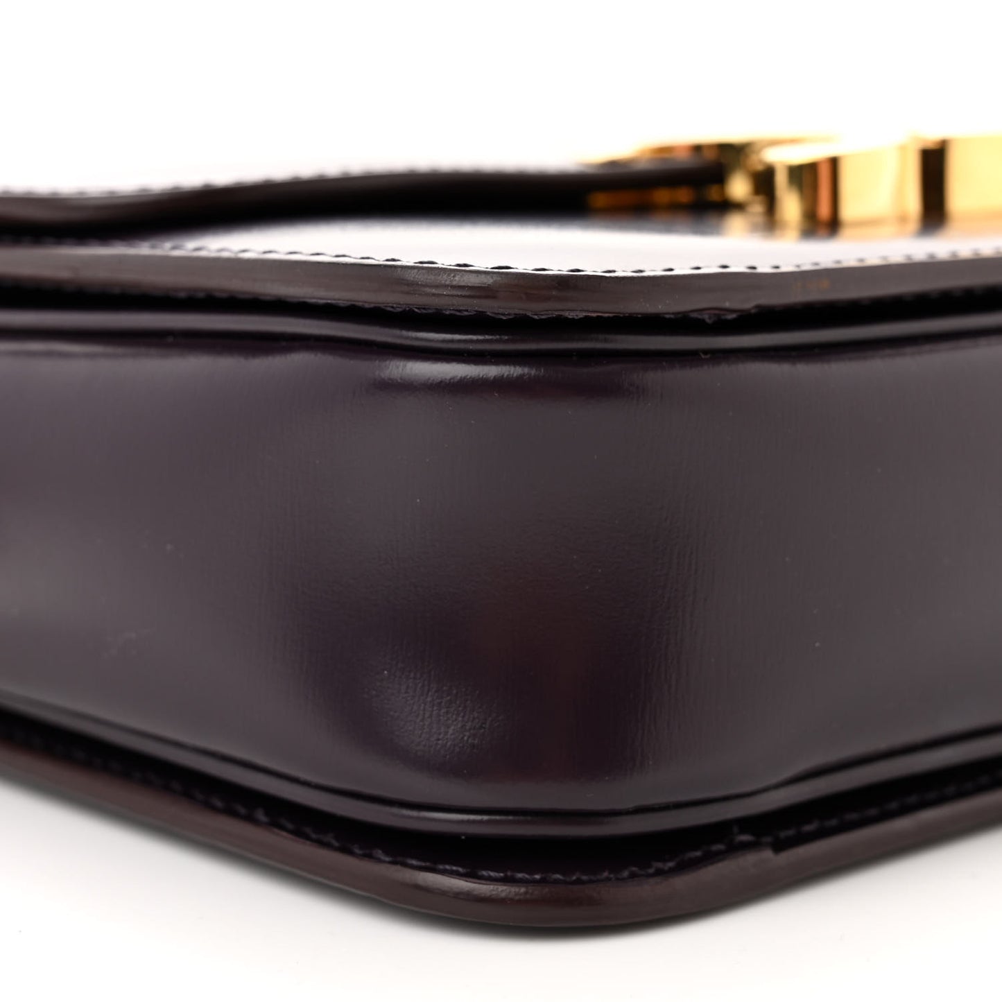 Shiny Calfskin Teen Triomphe Aubergine