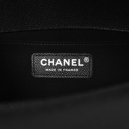 Chanel Caviar Quilted Medium Boy Flap Black 6 of 7