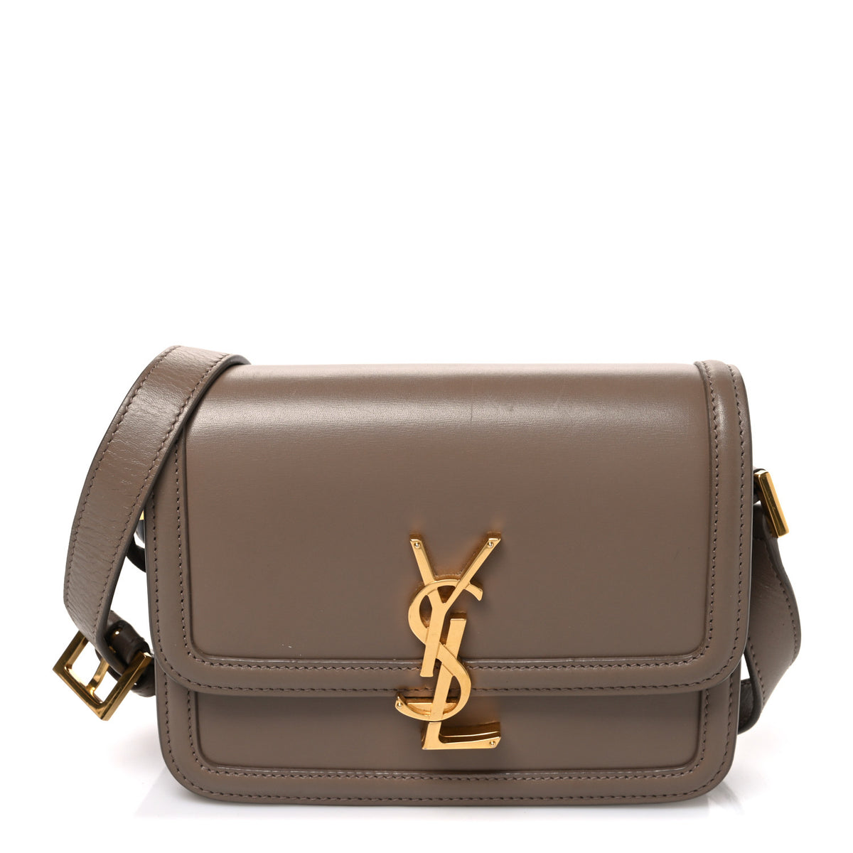 Smooth Calfskin Small Solferino Satchel Natural Tan
