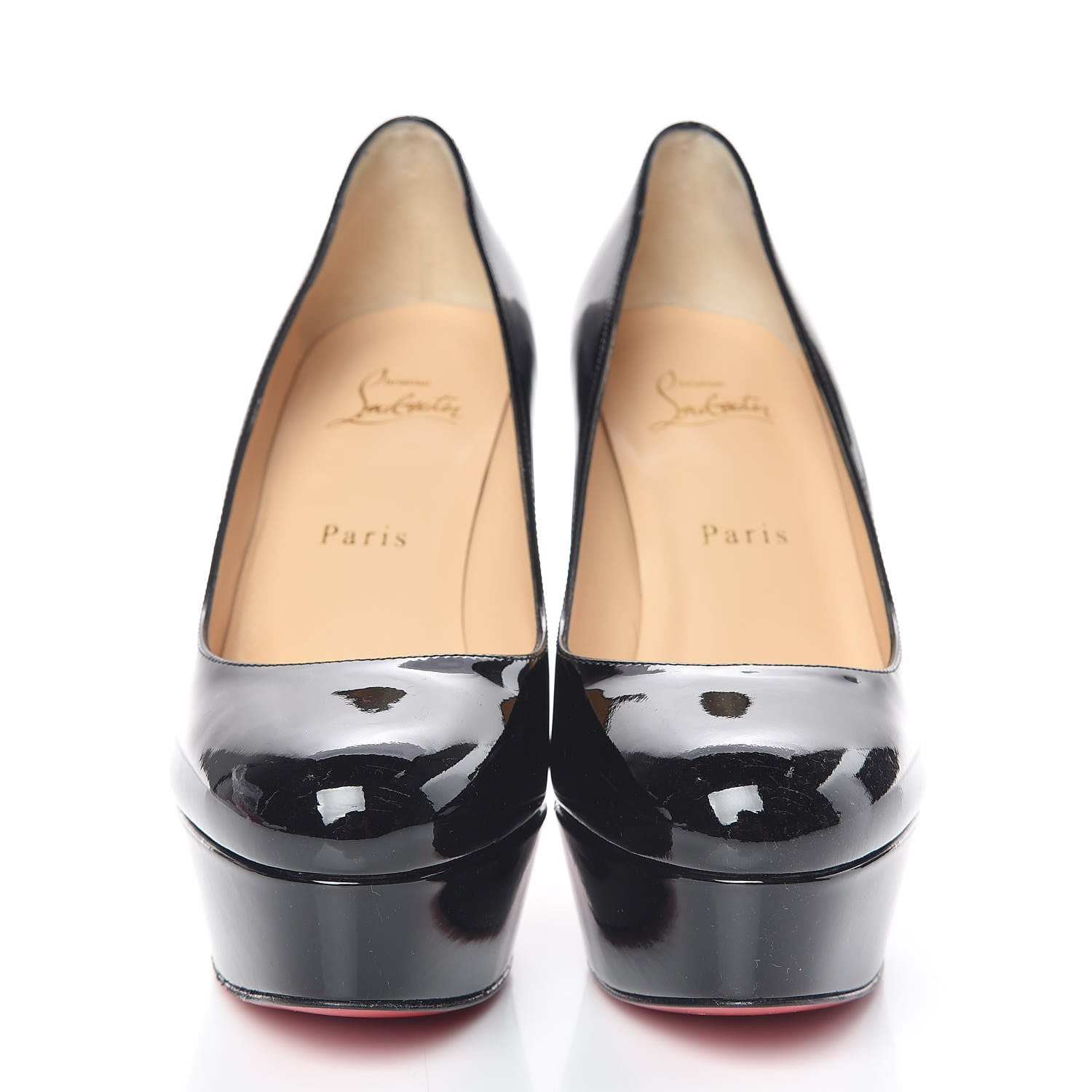 Christian Louboutin Patent Bianca 120 Pumps 37.5 Black 2 of 7