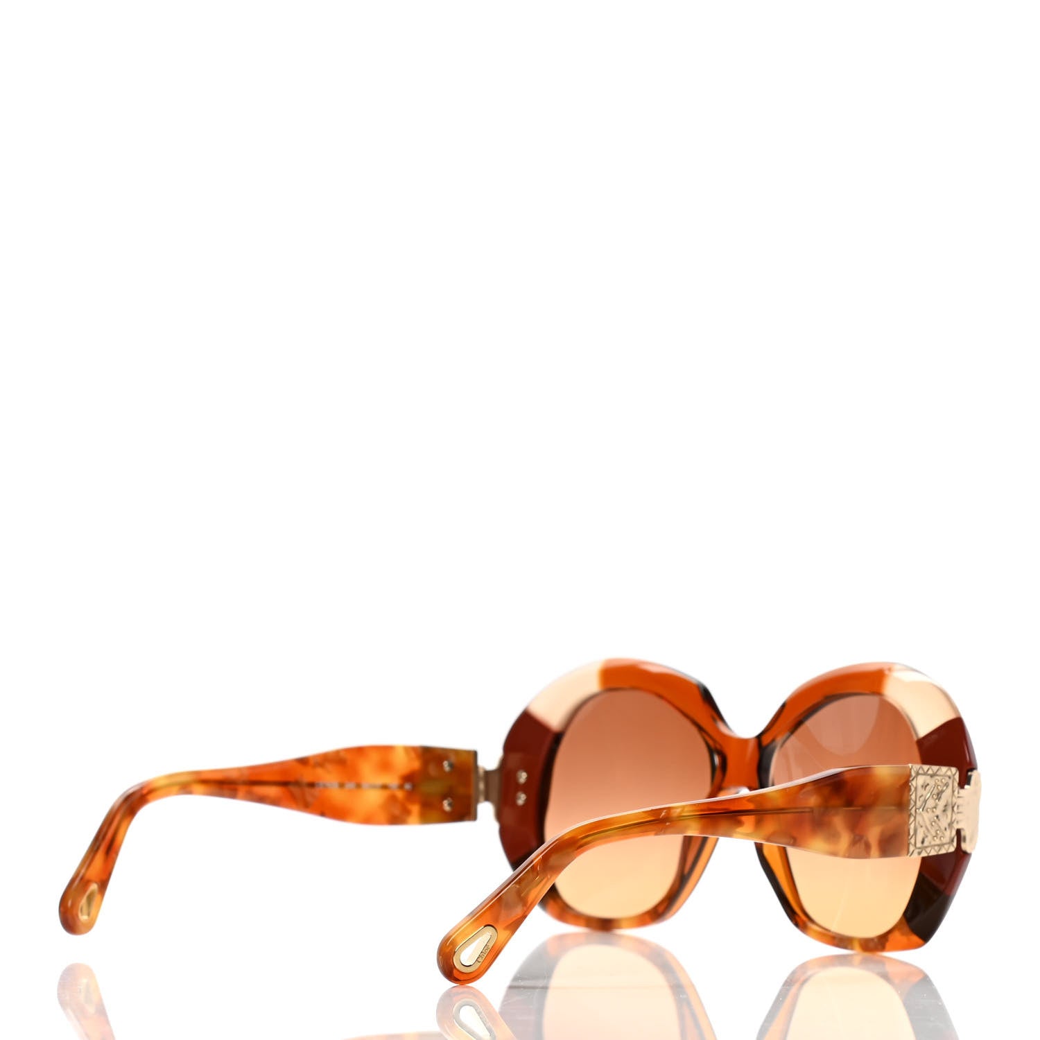 Chloe Oversized Venus Sunglasses CE743S Blonde Havana 4 of 7