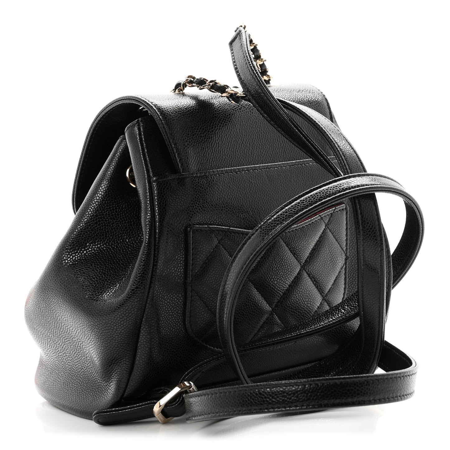 Caviar Quilted Mini Business Affinity Backpack Black