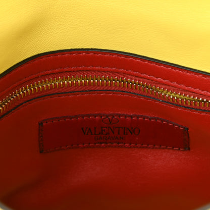 Valentino Garavani Nappa Medium Rockstud Spike Shoulder Bag Yellow 6 of 8