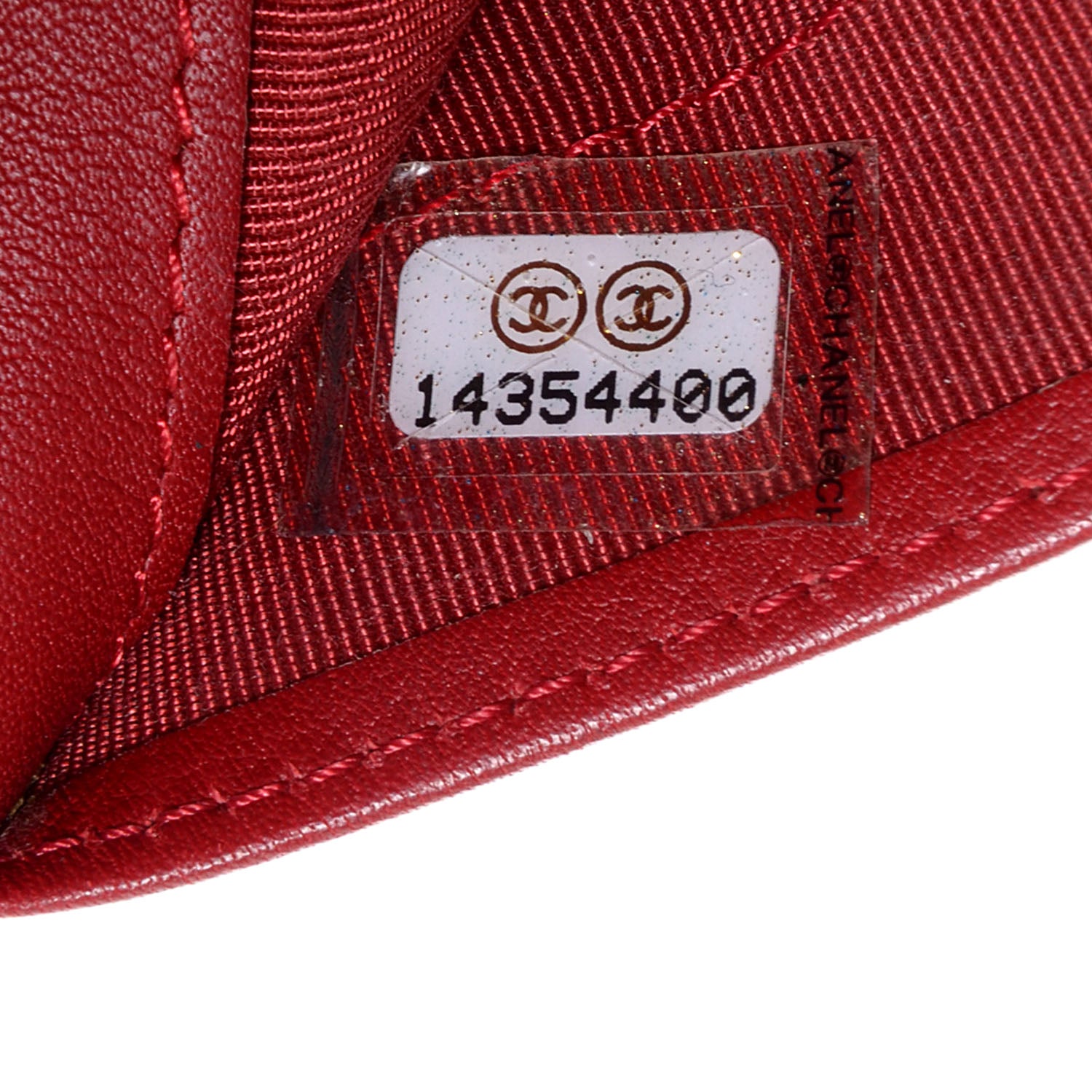 Chanel Patent Quilted Zip Pocket Wallet Red 8 of 8