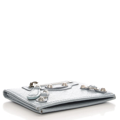 Balenciaga Agneau Giant 12 Silver Hardware Card Case Bleu Opaline 4 of 9