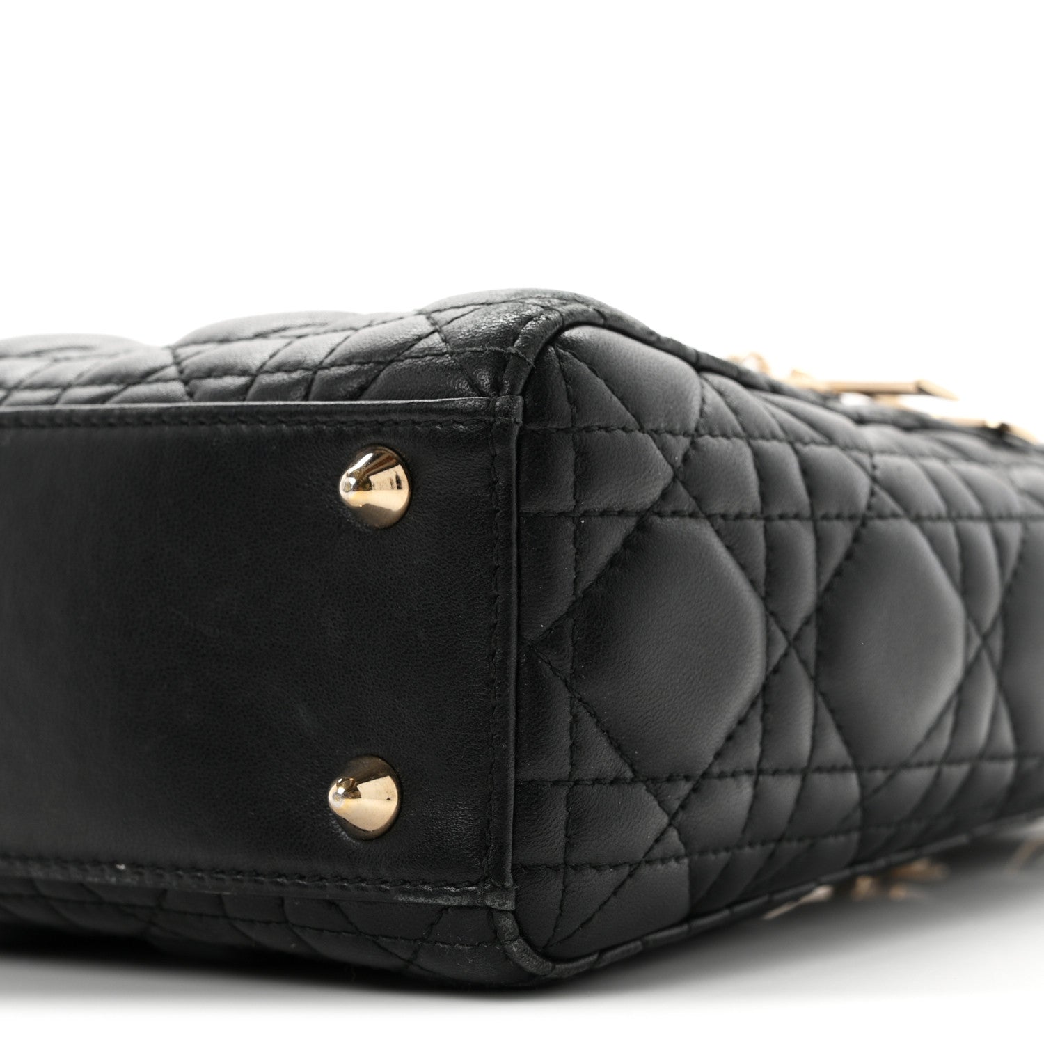 Christian Dior Lambskin Cannage Small Lucky Badges My Lady Dior Black 10 of 12