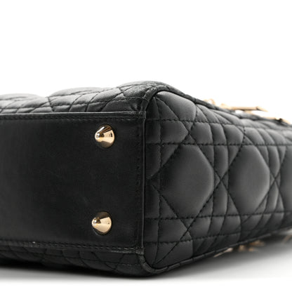 Christian Dior Lambskin Cannage Small Lucky Badges My Lady Dior Black 10 of 12