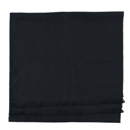Gucci Wool Jacquard GG Monogram Sten Fringe Scarf Black 2 of 5