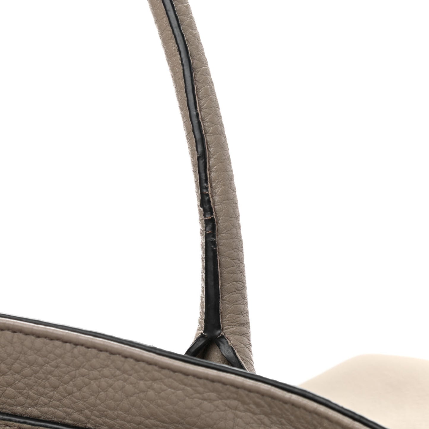 Vitello Daino Zippered Tote Argilla
