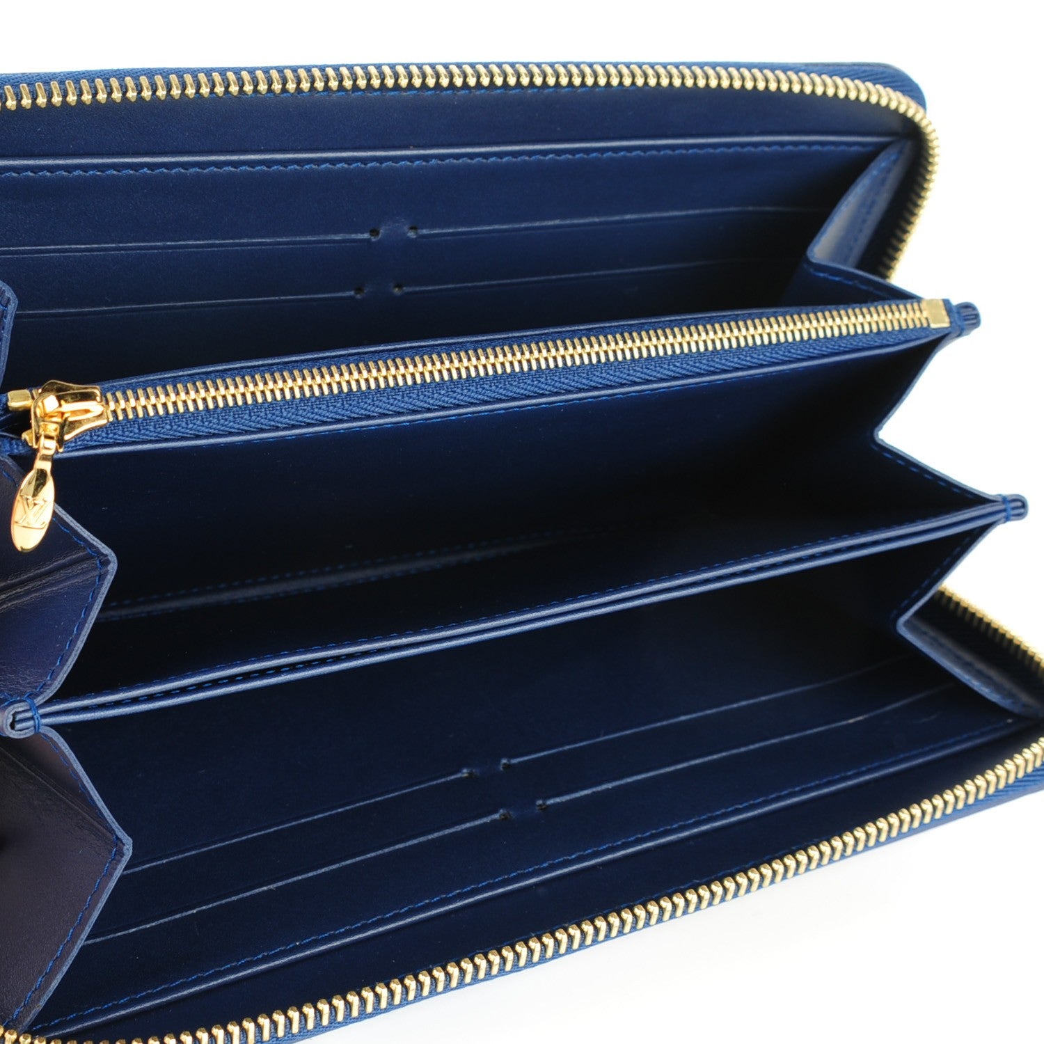 Louis Vuitton Vernis Ikat Zippy Wallet Grand Blue 5 of 7