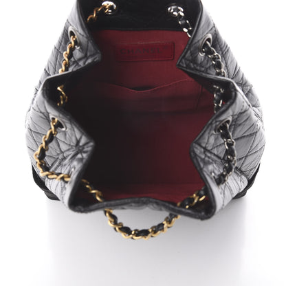 Chanel Aged Calfskin Quilted Small Gabrielle Backpack Black 4 of 9