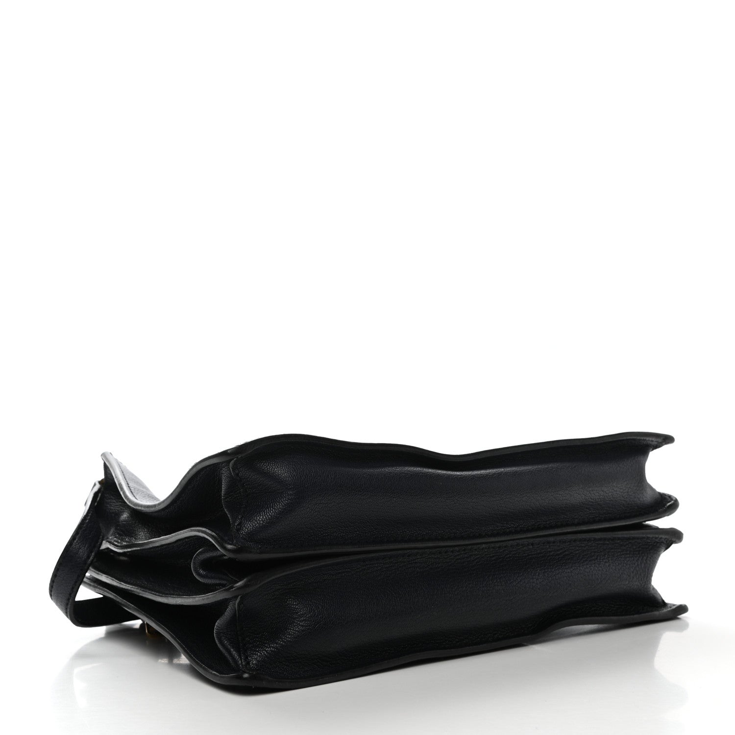 Miu Miu Goatskin Madras Tote Black 5 of 10