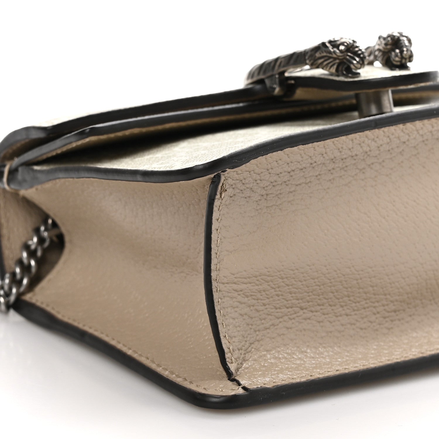 Gucci GG Supreme Monogram Mini Dionysus Top Handle Bag Beige Mystic White Oatmeal 9 of 10