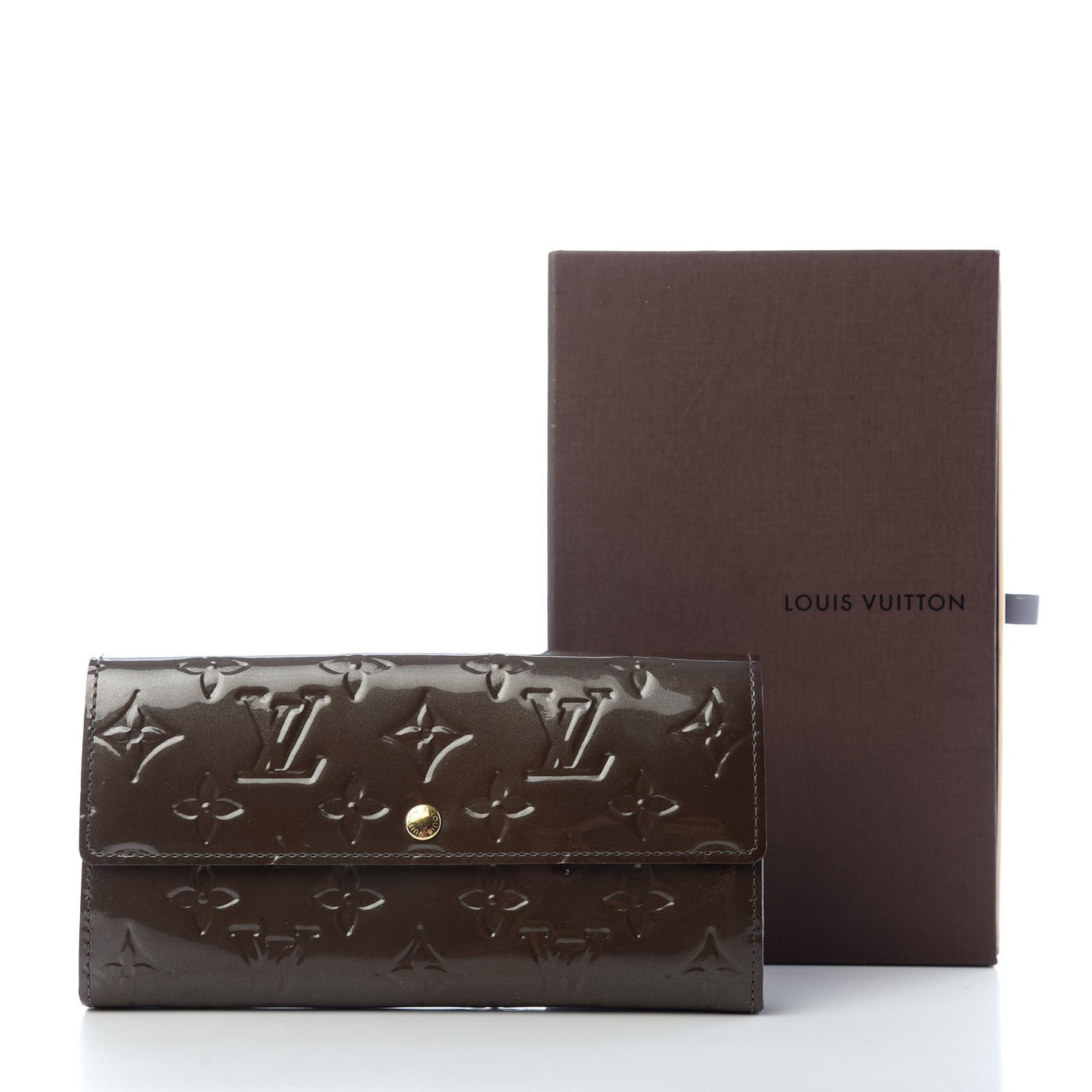 Vernis Sarah Wallet Vert Bronze