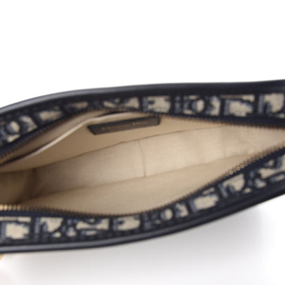 Christian Dior Oblique Diorquake Clutch Blue 5 of 9
