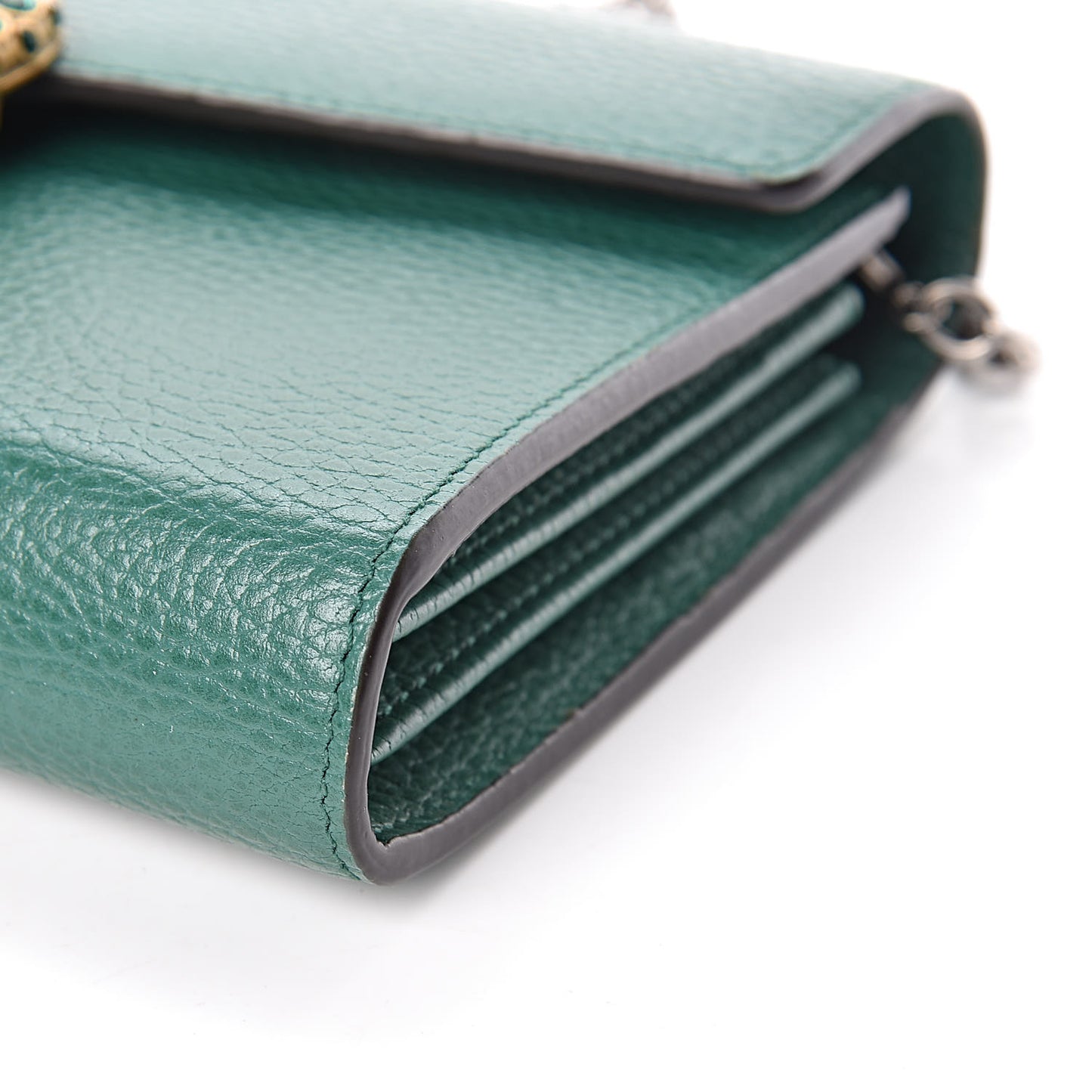 Calfskin Mini Dionysus Chain Wallet Emerald