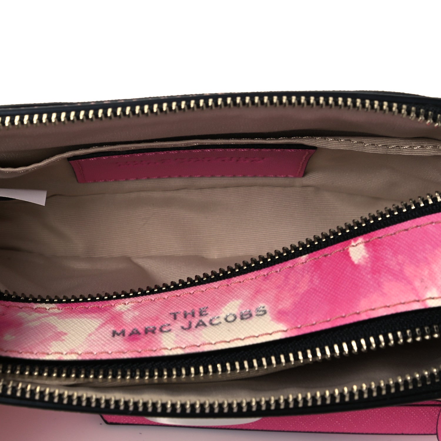Marc Jacobs Saffiano Tie Dye Small Snapshot Camera Bag Pink