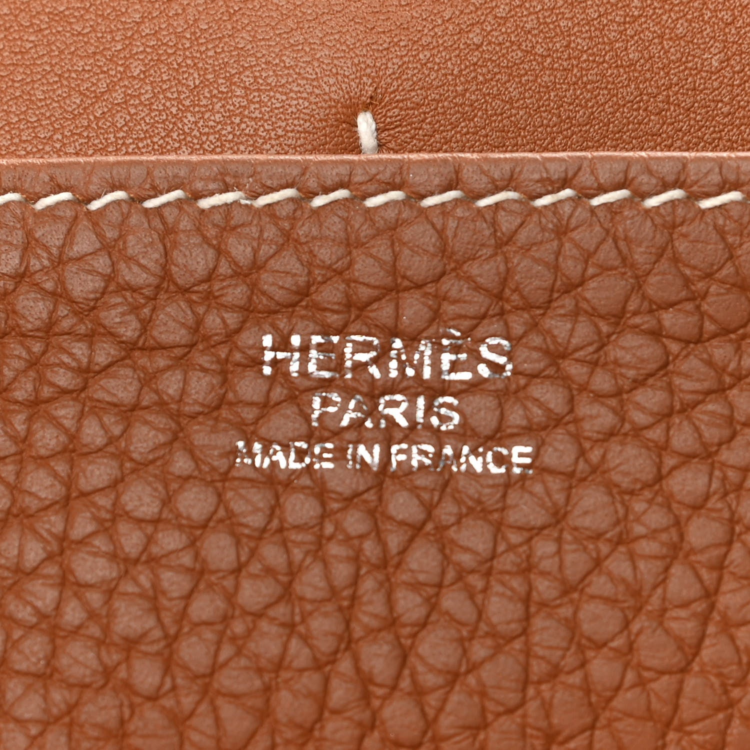 Hermes Taurillon Clemence Halzan 31 Gold 8 of 14