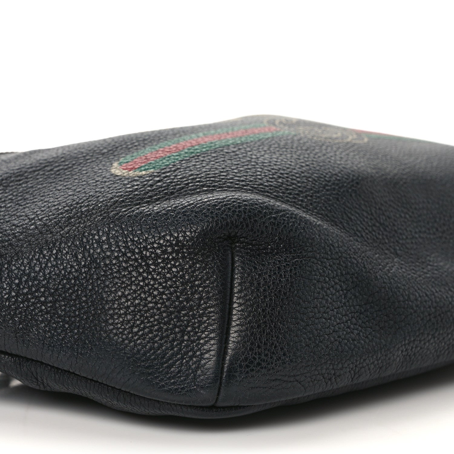 Gucci Grained Calfskin Logo Belt Bag Black 8 of 12