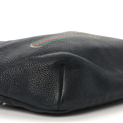 Gucci Grained Calfskin Logo Belt Bag Black 8 of 12