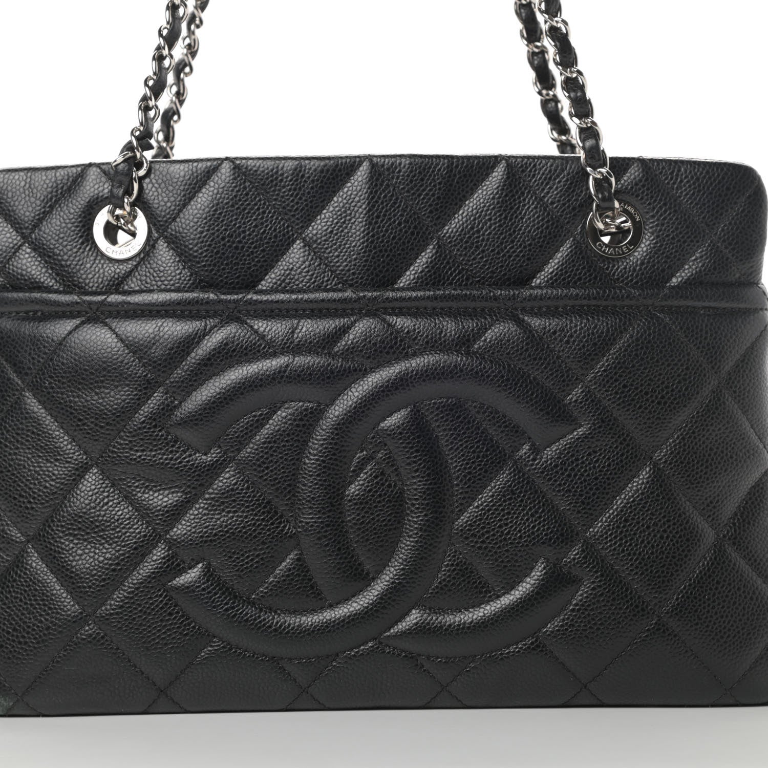 Chanel Caviar Quilted Timeless CC Soft Tote Black 8 of 18