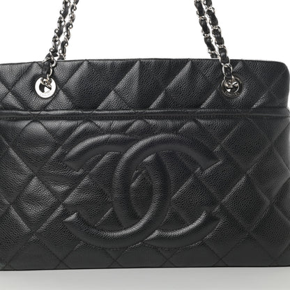 Chanel Caviar Quilted Timeless CC Soft Tote Black 8 of 18