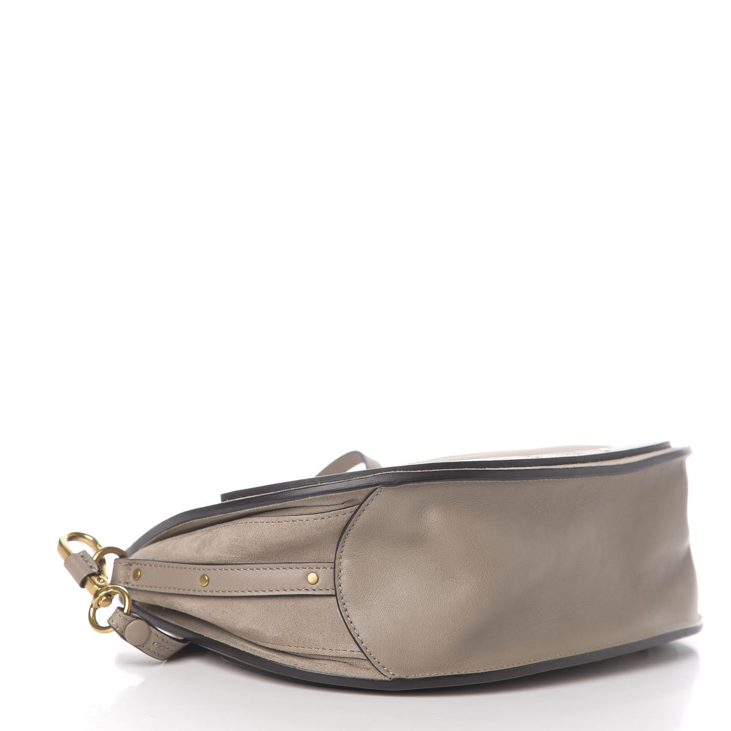 Chloe Calfskin Suede Medium Pixie Shoulder Bag Motty Grey 3 of 11