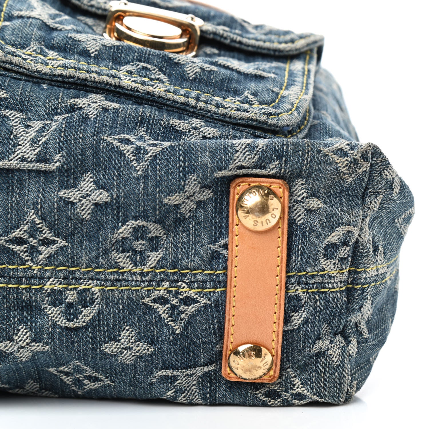 Louis Vuitton Denim Baggy GM Blue 7 of 9