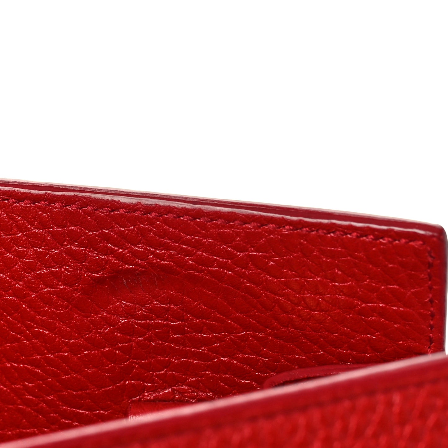 Grained Calfskin Small Sac De Jour Lipstick Red