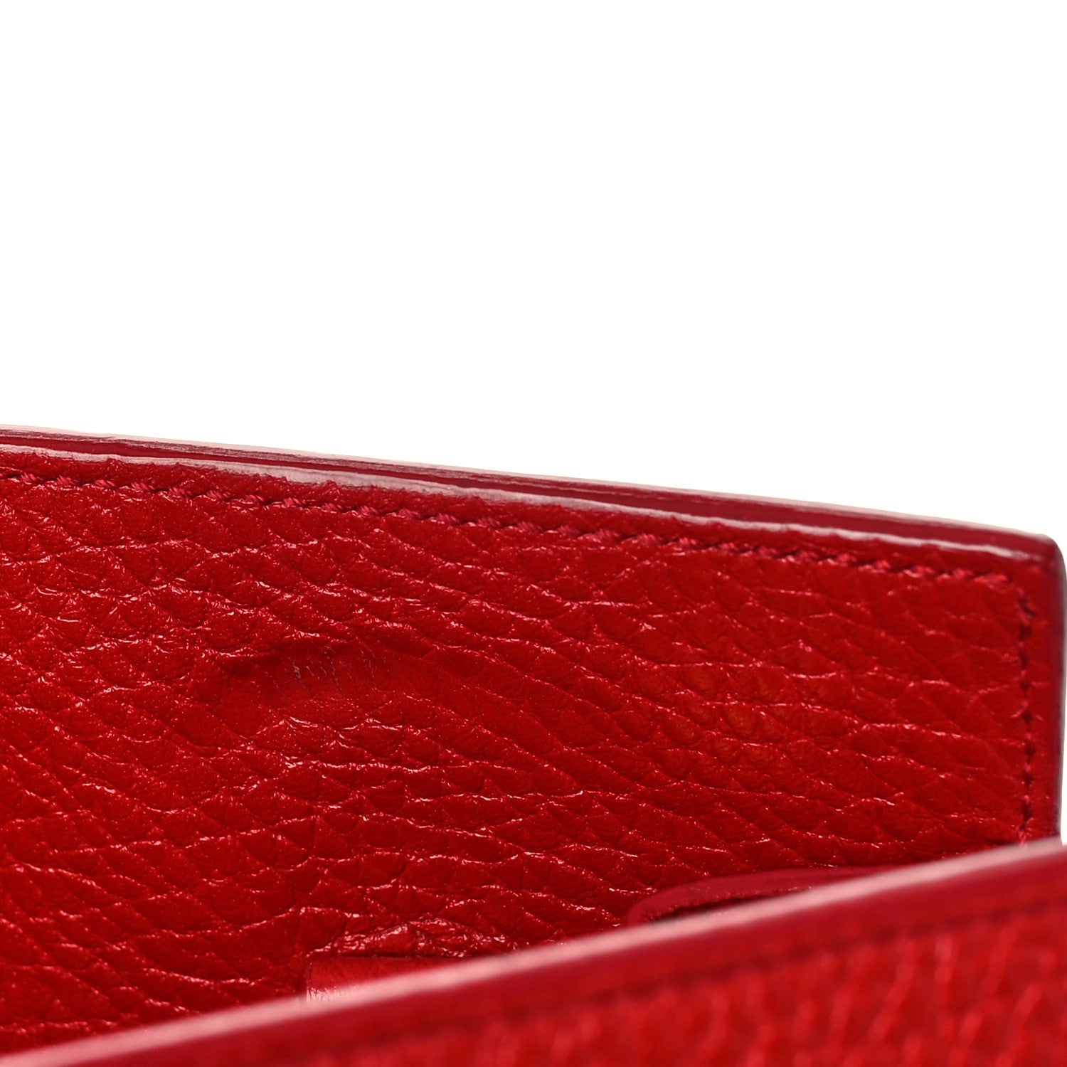 Saint Laurent Grained Calfskin Small Sac De Jour Lipstick Red 9 of 10