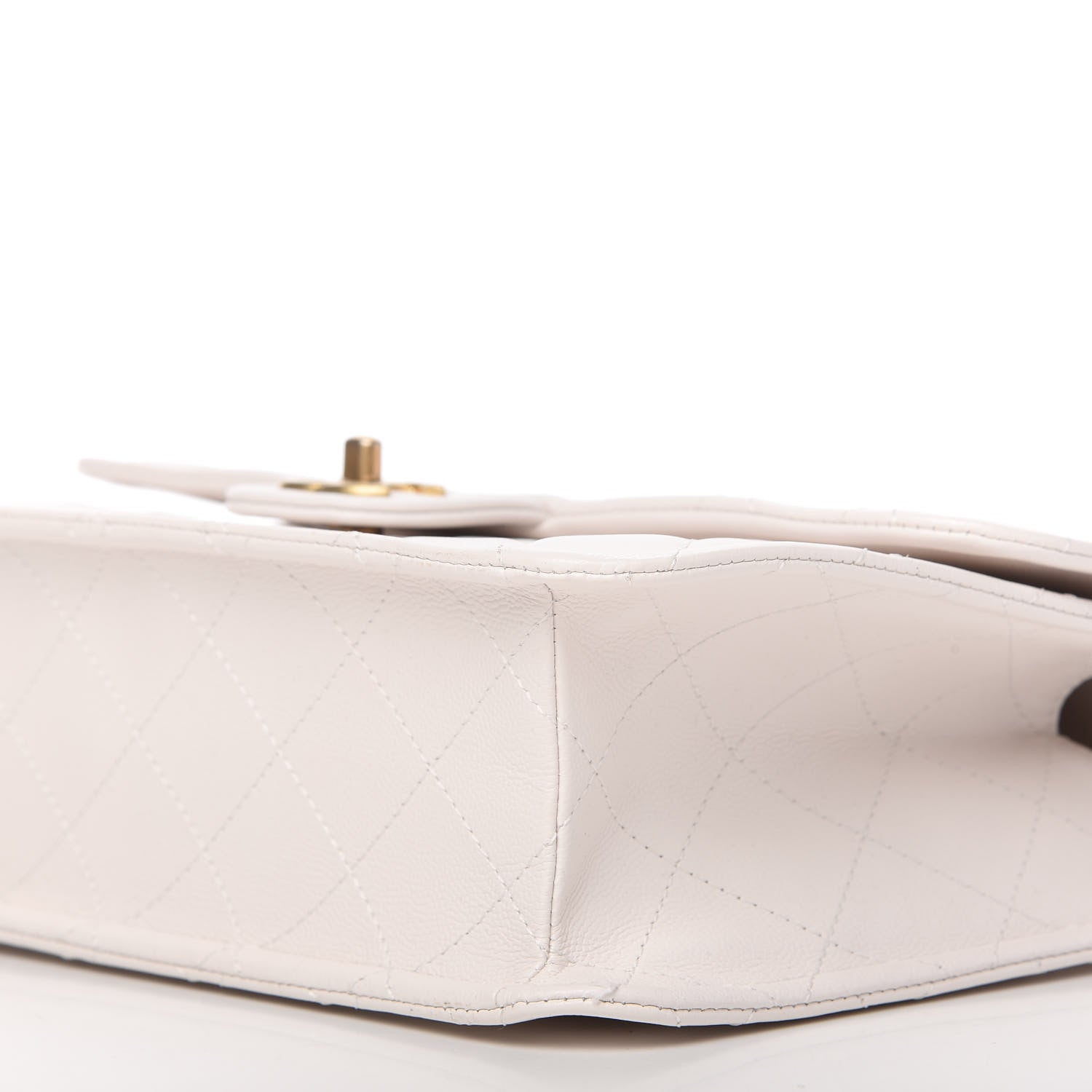 Chanel Caviar Quilted Large Sweet Classic Flap White 7 of 10