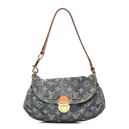 Louis Vuitton Monogram Denim Mini Pleaty Blue 1 of 13