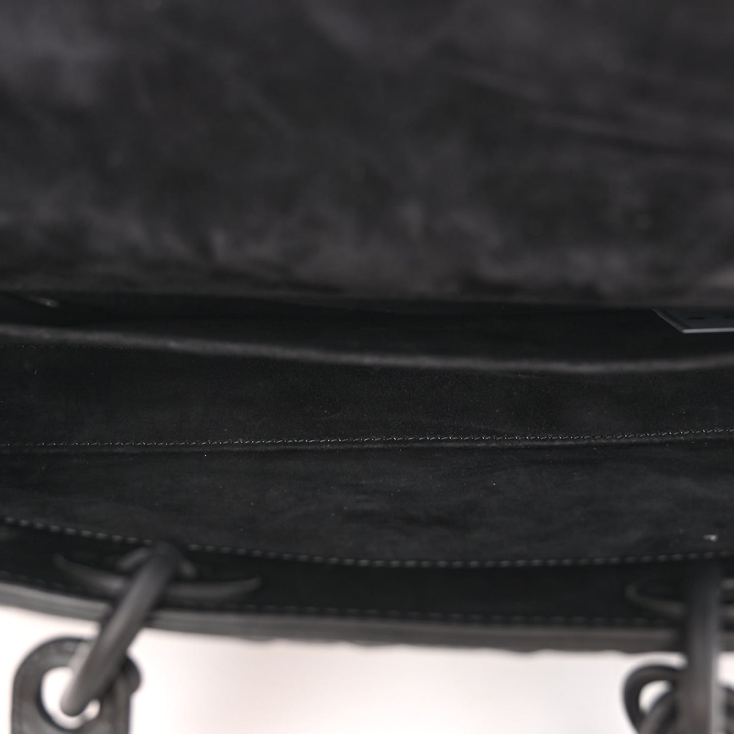 Calfskin Cannage Diamond Medium Lady D-Joy Black