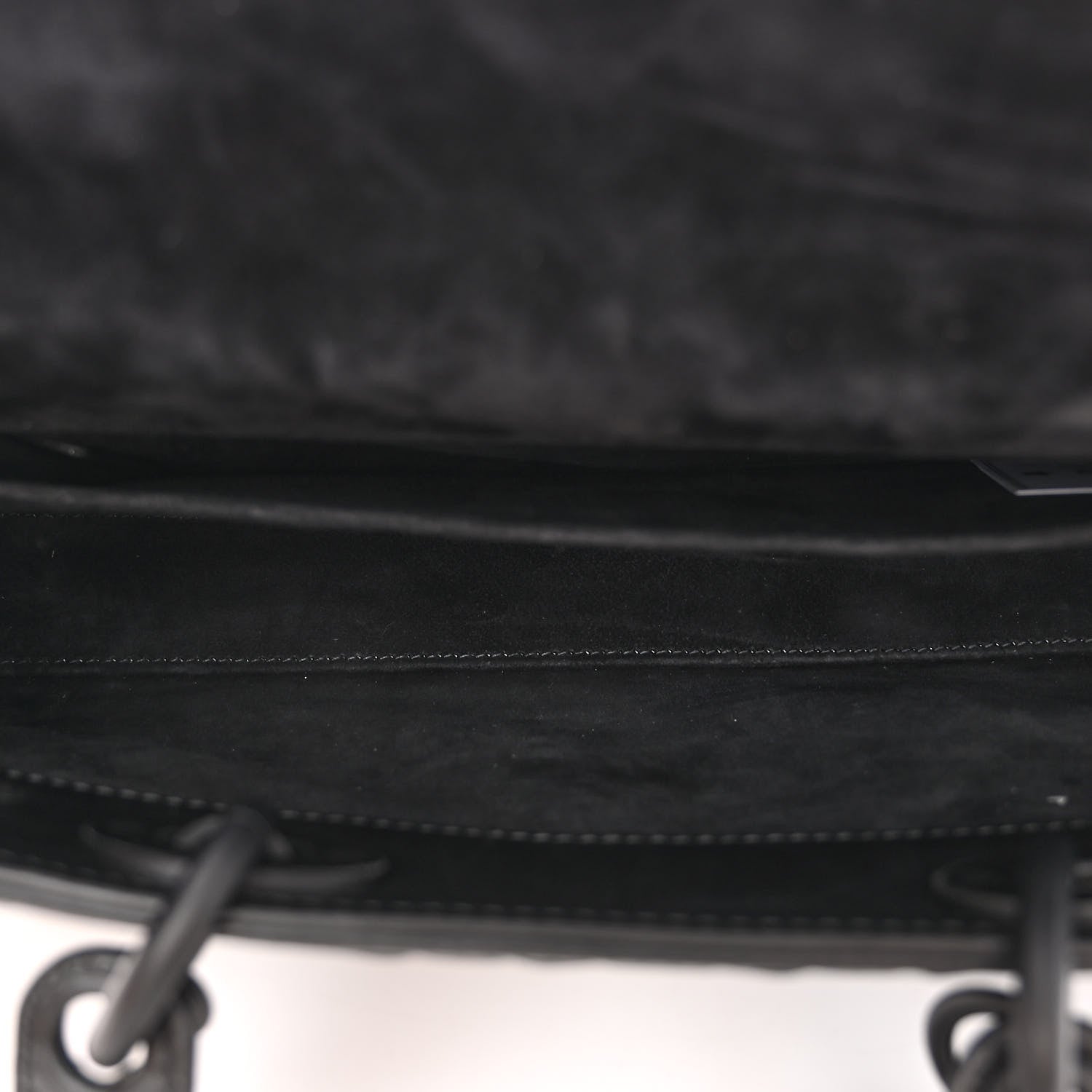 Christian Dior Calfskin Cannage Diamond Medium Lady D-Joy Black 5 of 11