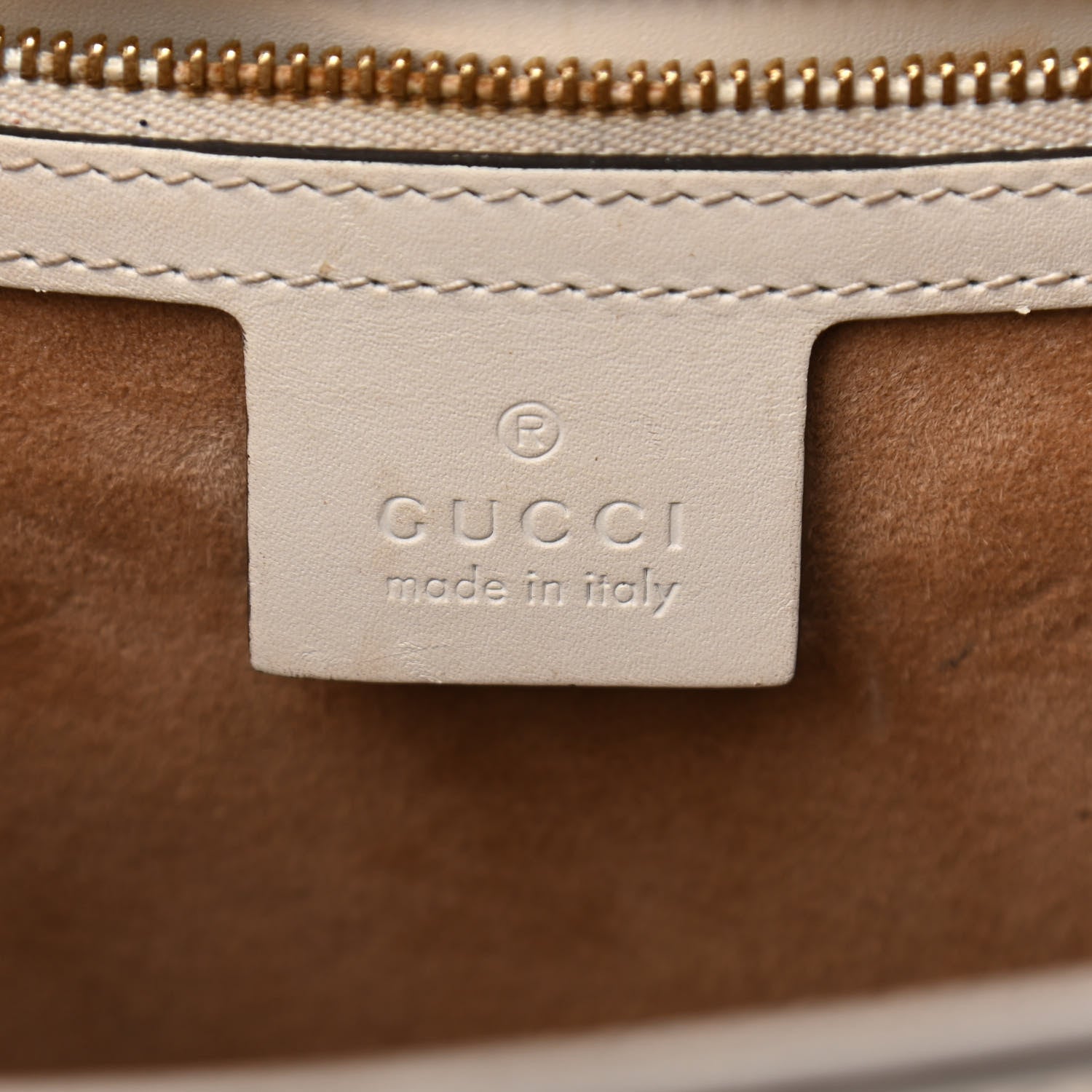Gucci Calfskin Web Medium Sylvie Top Handle Bag White 7 of 17