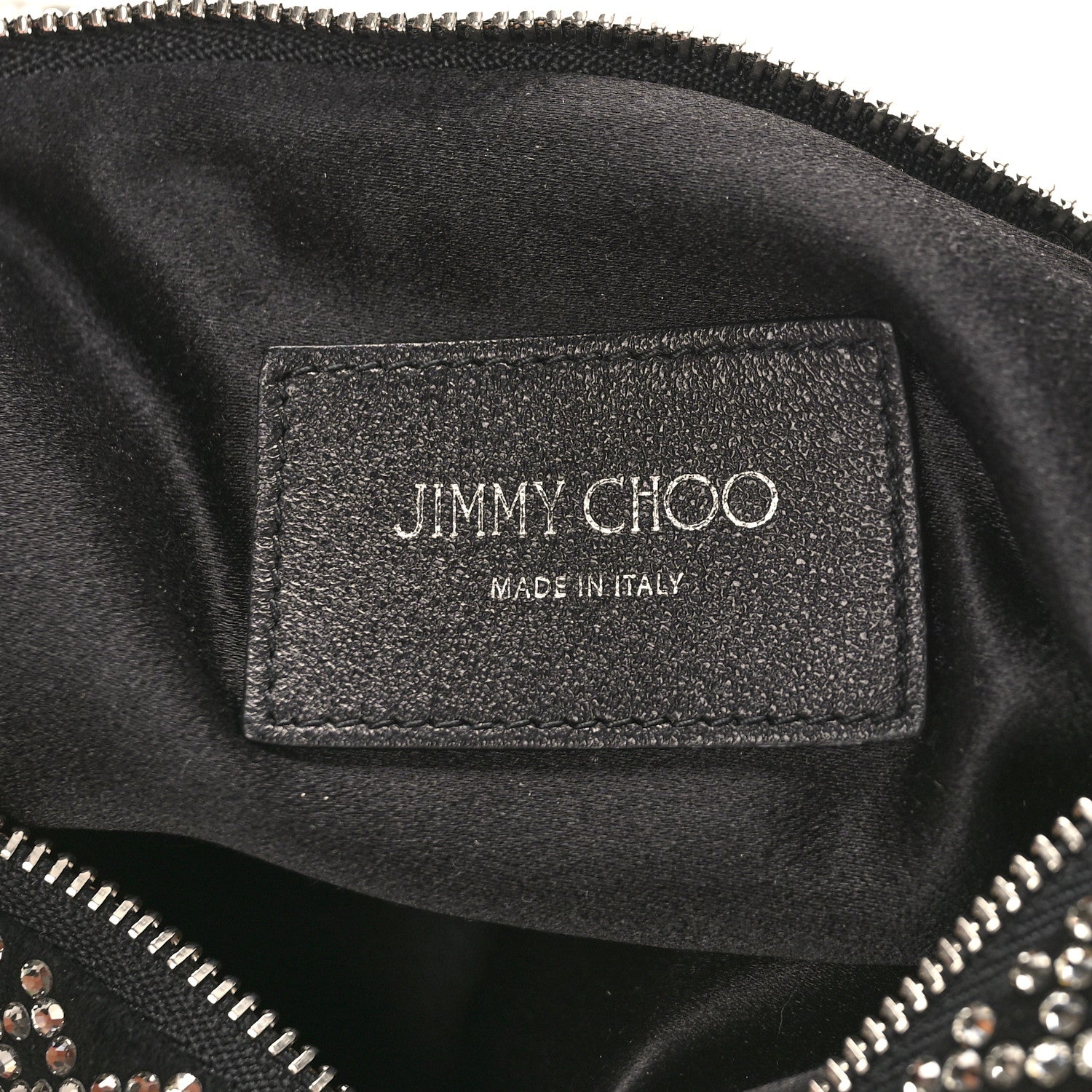 Jimmy Choo Suede Crystal Callie Tassel Shoulder Bag Silver 6 of 10