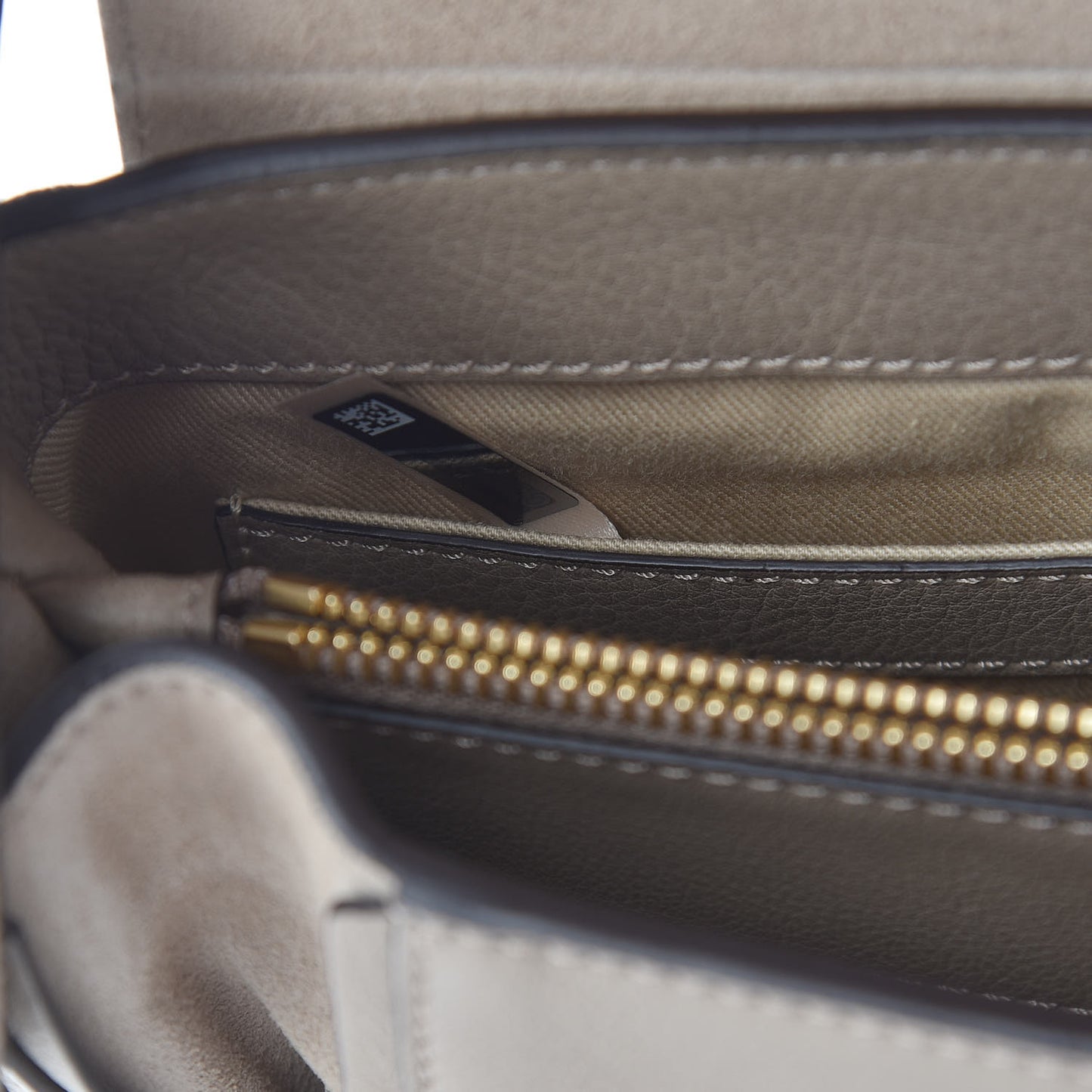 Calfskin Small Faye Day Shoulder Bag Motty Grey