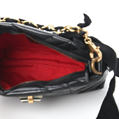 Lanvin Lambskin Quilted Small Happy Shoulder Bag Black 5 of 9