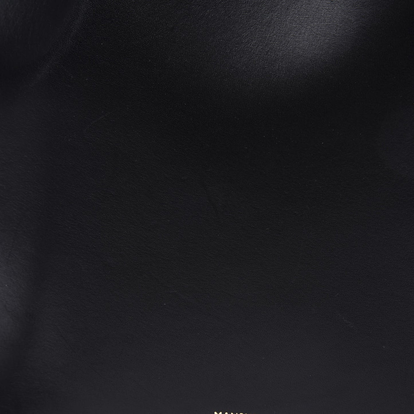 Vegetable Tanned Calfskin Mini Bucket Bag Black