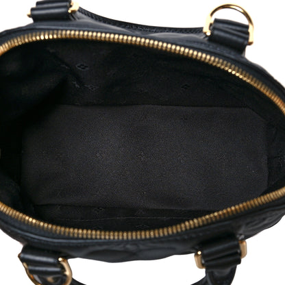 Louis Vuitton Calfskin Bubblegram Alma BB Black 5 of 9