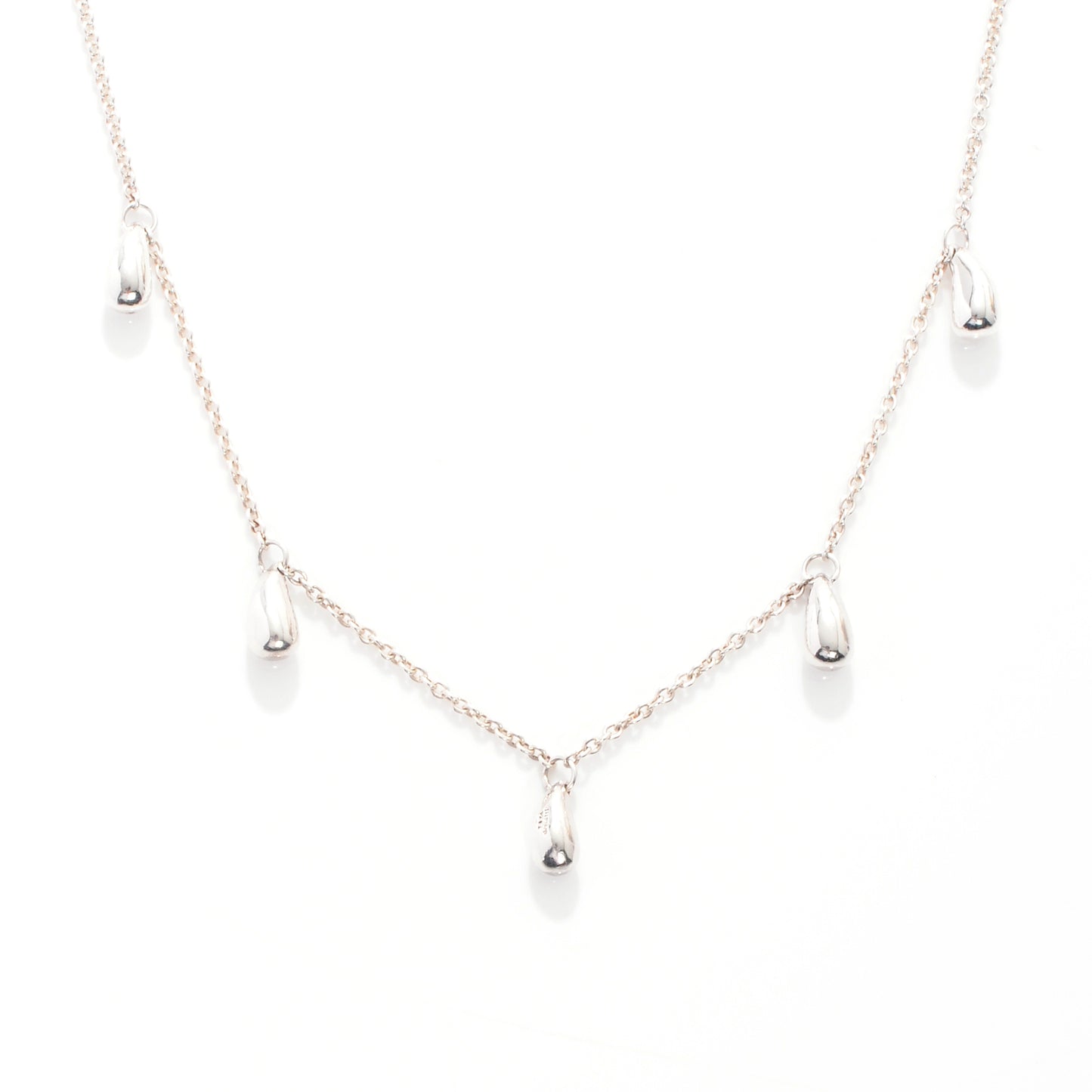 Sterling Silver Elsa Peretti Teardrops Necklace