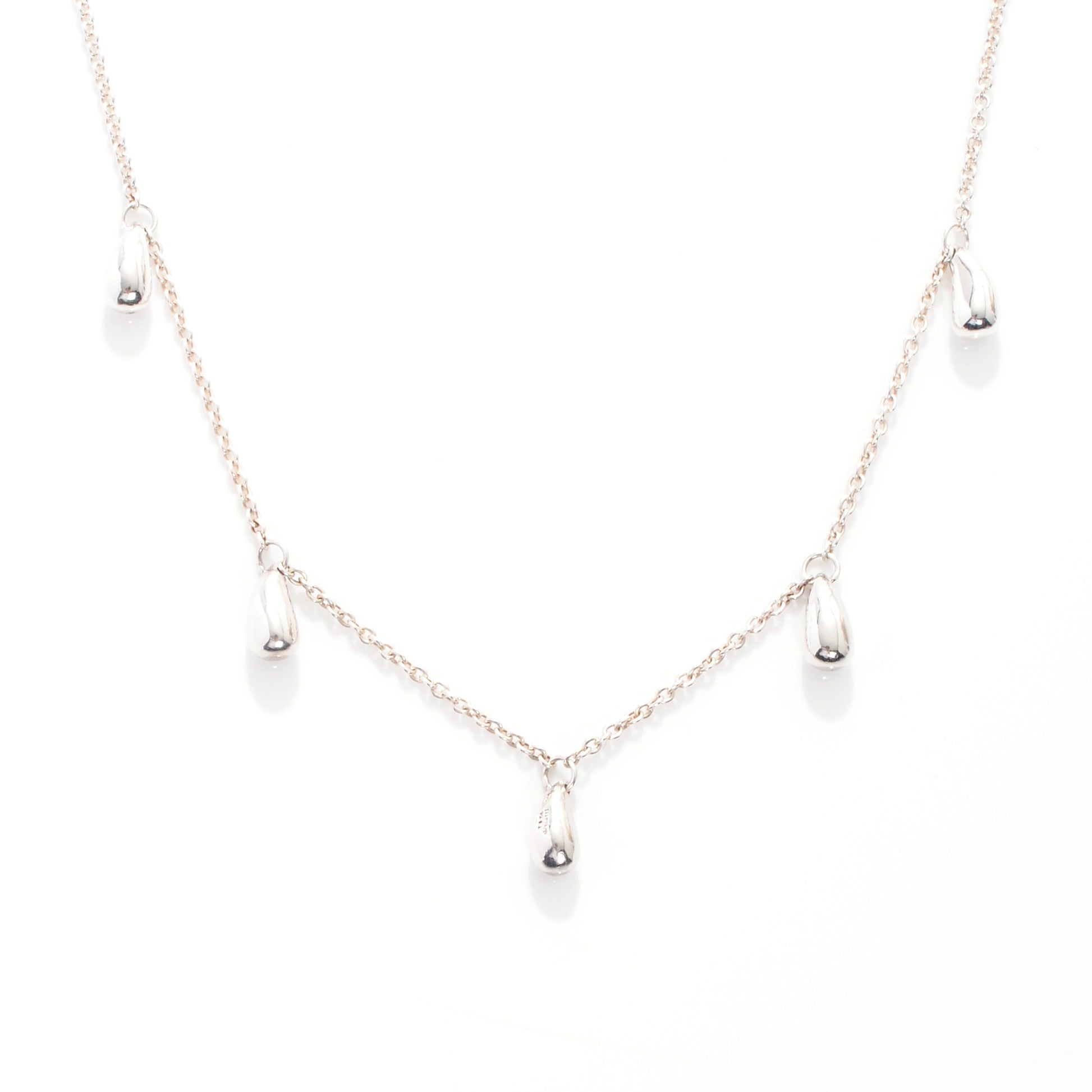 Tiffany Sterling Silver Elsa Peretti Teardrops Necklace 1 of 6