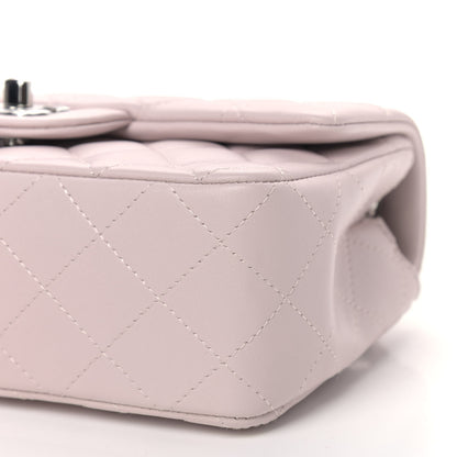 Chanel Lambskin Quilted Mini Rectangular Flap Light Purple 9 of 9