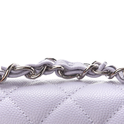 Chanel Caviar Quilted Small Double Flap Light Purple 10 of 10