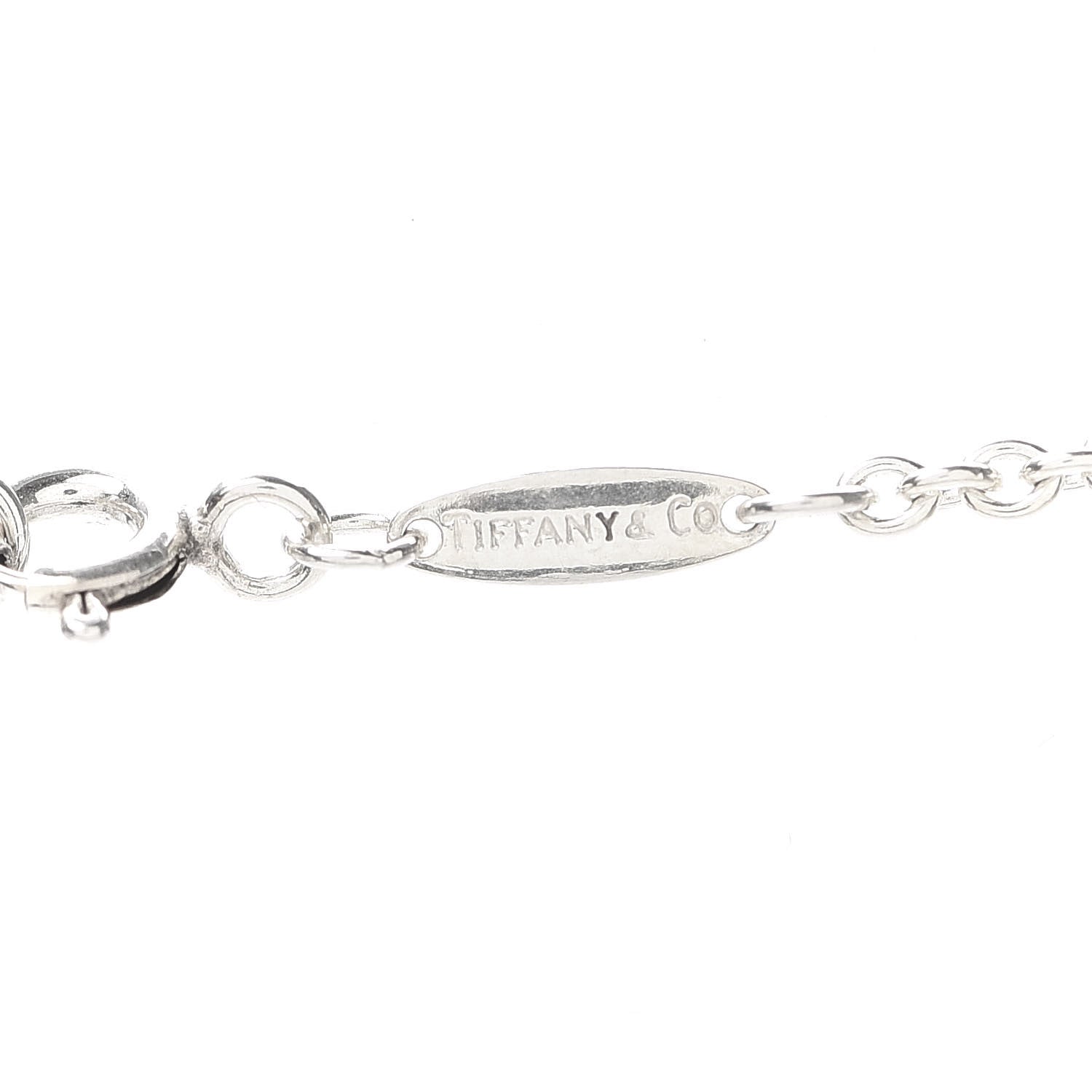 Tiffany Sterling Silver Pearl 9-9.5mm Elsa Peretti Open Heart Lariat Necklace 5 of 5