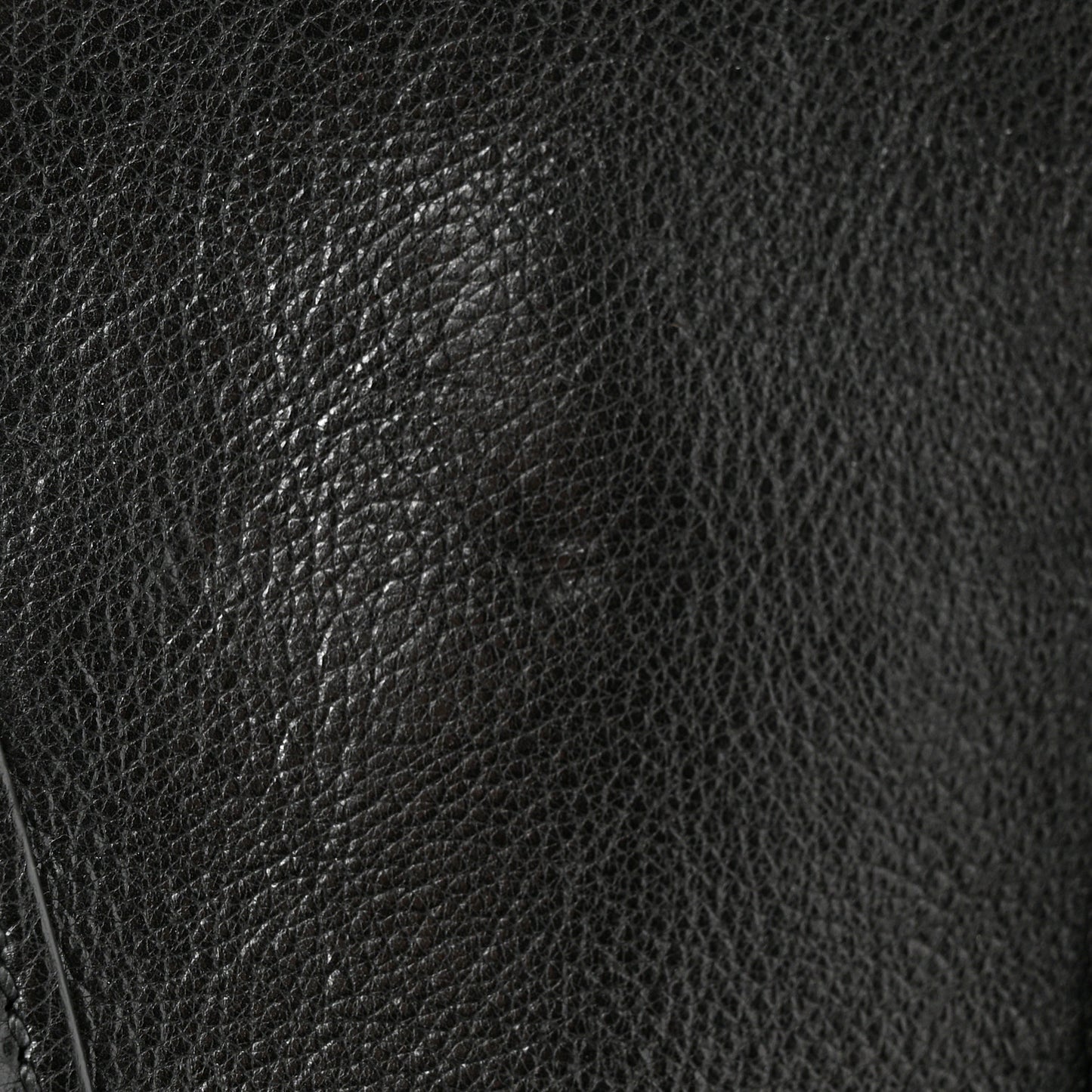 Glace Calf Small Twin Pocket Tote Black