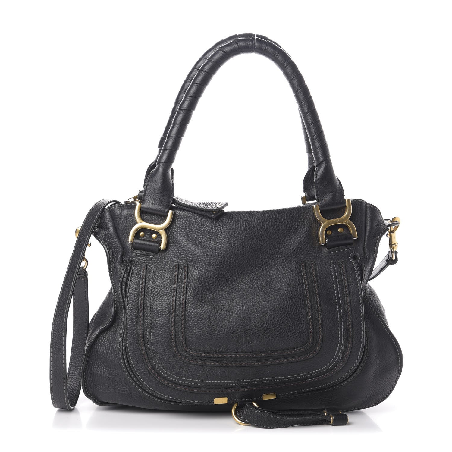 Chloe Calfskin Medium Marcie Satchel Black 1 of 10